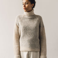 Cordera Soft Alpaca Turtleneck Sweater, Beige