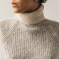 Cordera Soft Alpaca Turtleneck Sweater, Beige