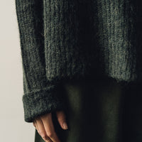 Cordera Soft Alpaca Turtleneck Sweater, Green