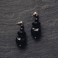 Rou Jewelry Noir Orb Earrings