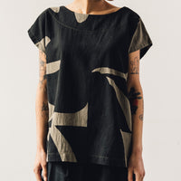 Uzi Oversized Tunic Top, Olive Plant