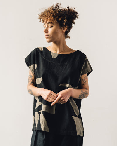 Uzi Oversized Tunic Top, Olive Plant