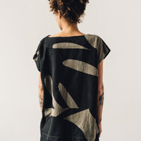 Uzi Oversized Tunic Top, Olive Plant