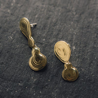 Leigh Miller Brass Double Drop Earrings