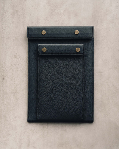 Postalco All Leather Snap Pad, Black