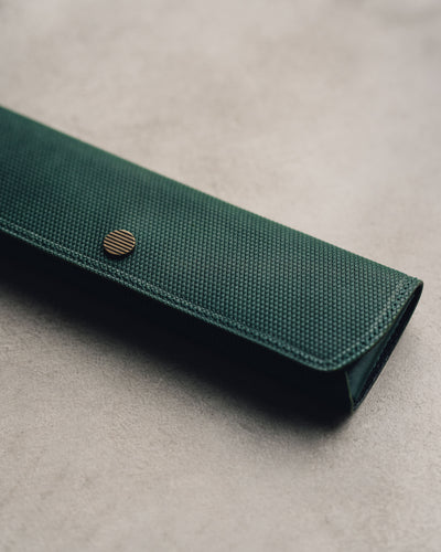 Postalco Three Pen Case, Emerald Green