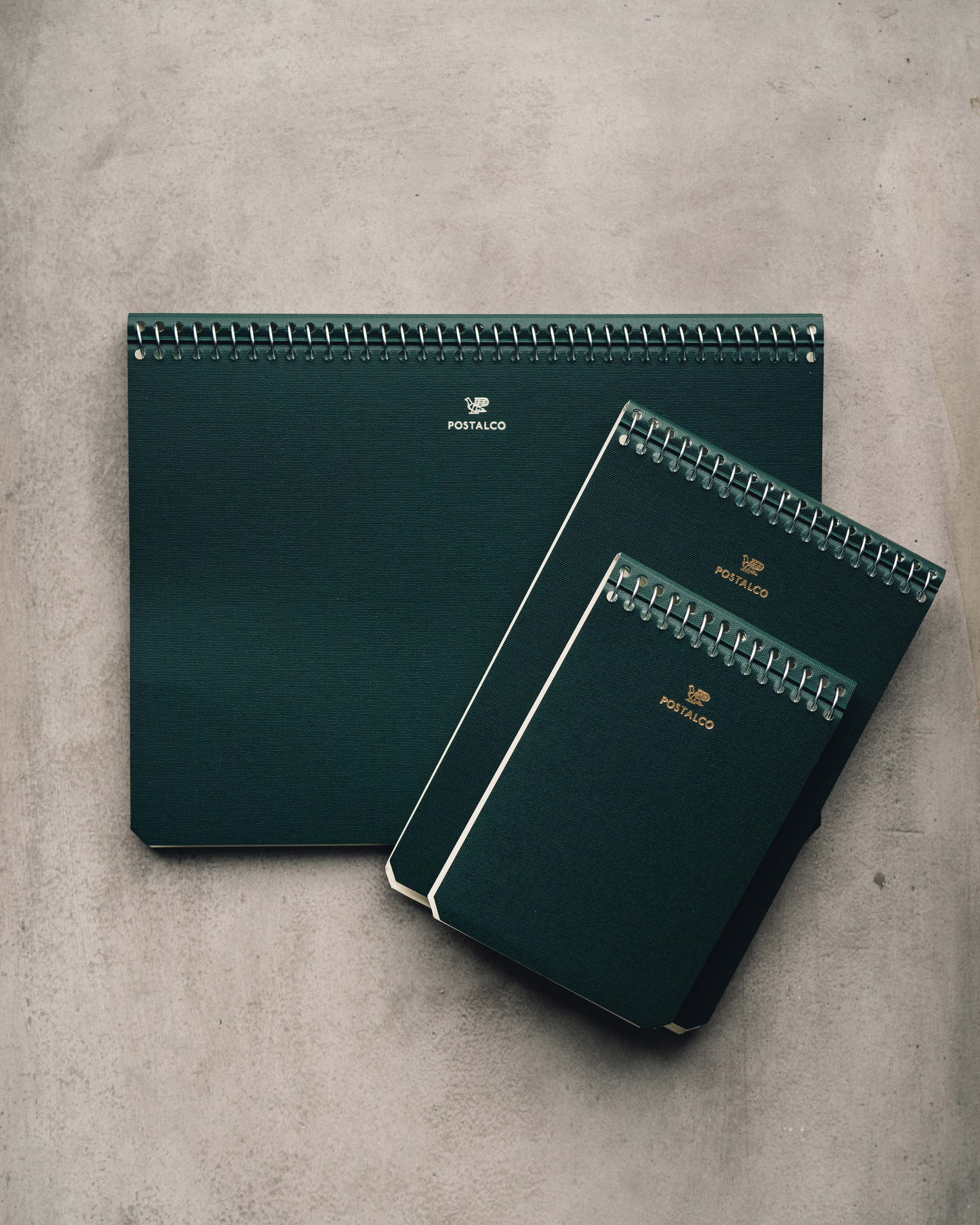 Checkered Leather Mini A7 Binder (OLIVE)