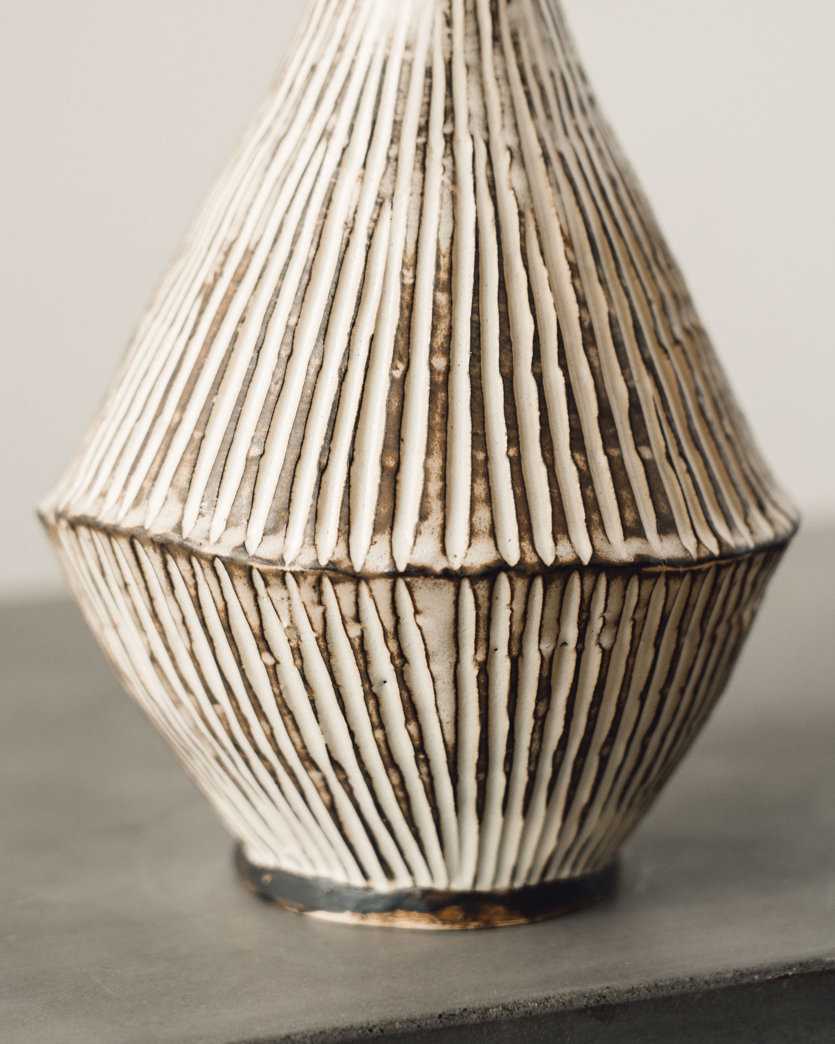Ayame Bullocks Striped Vase