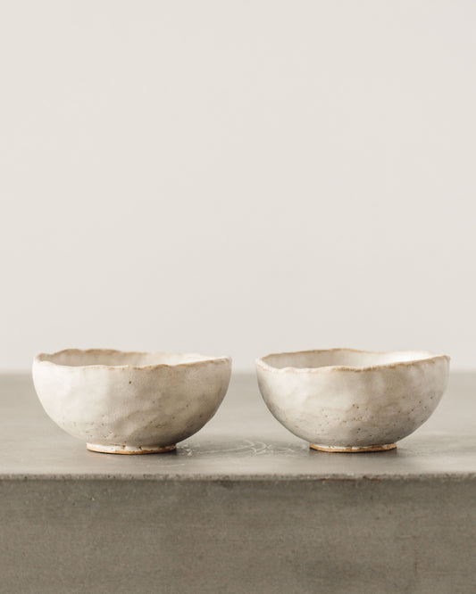 Ayame Bullock Simple Cream Teabowls