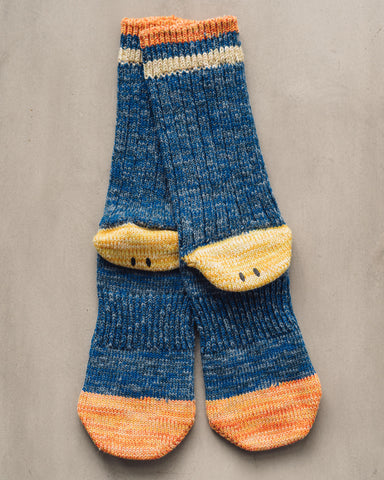 Kapital 72 Yarns Wool Smilie Socks, Blue