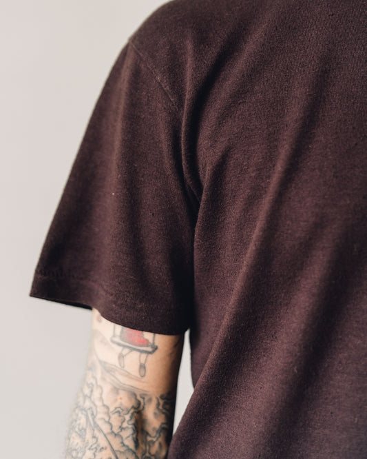 Evan Kinori Pocket Tee, Brown