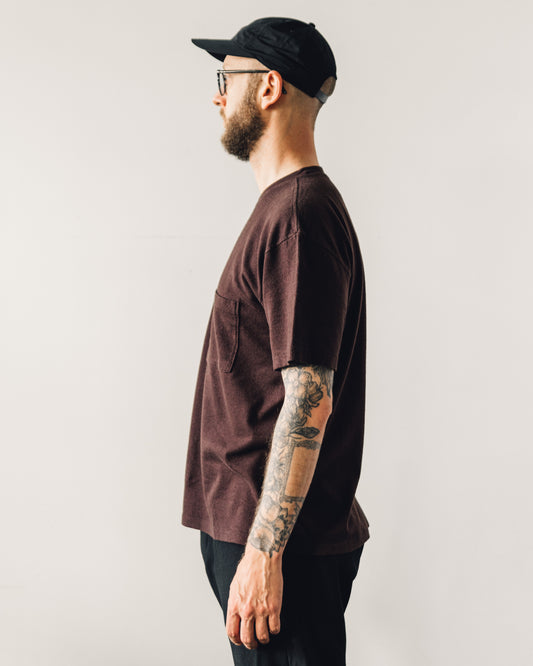 Evan Kinori Pocket Tee, Brown