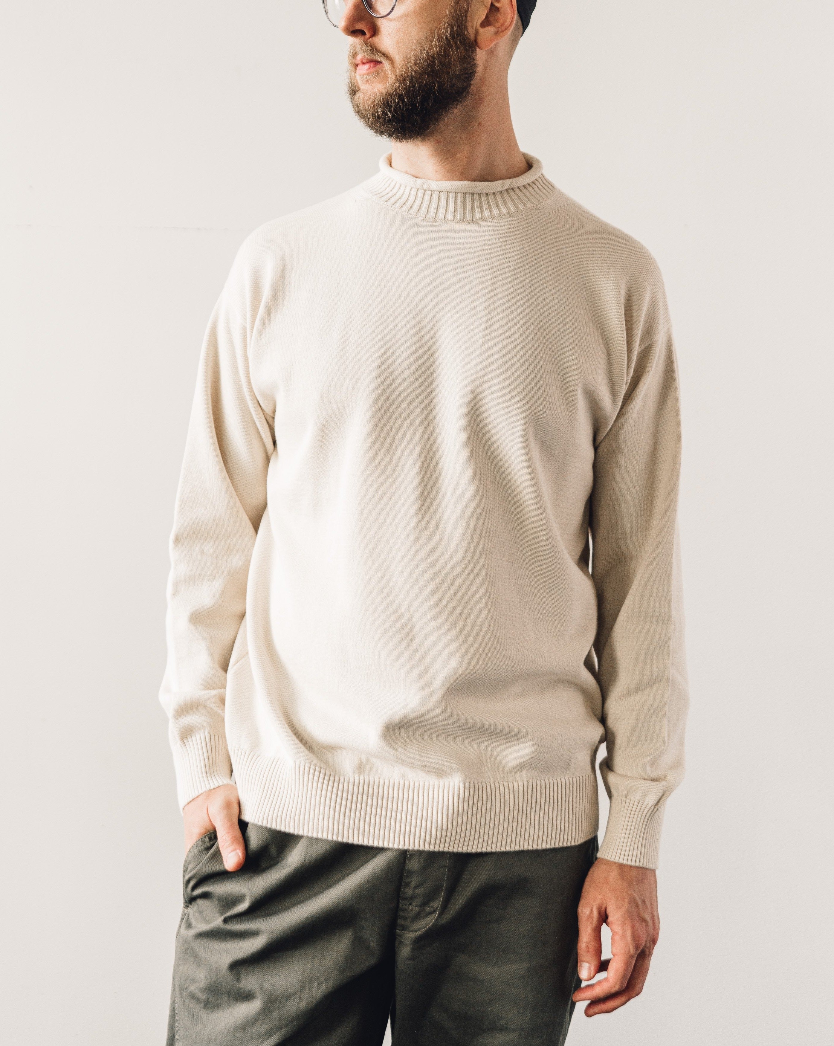 Arpenteur Dock Sweater, Ecru | Glasswing