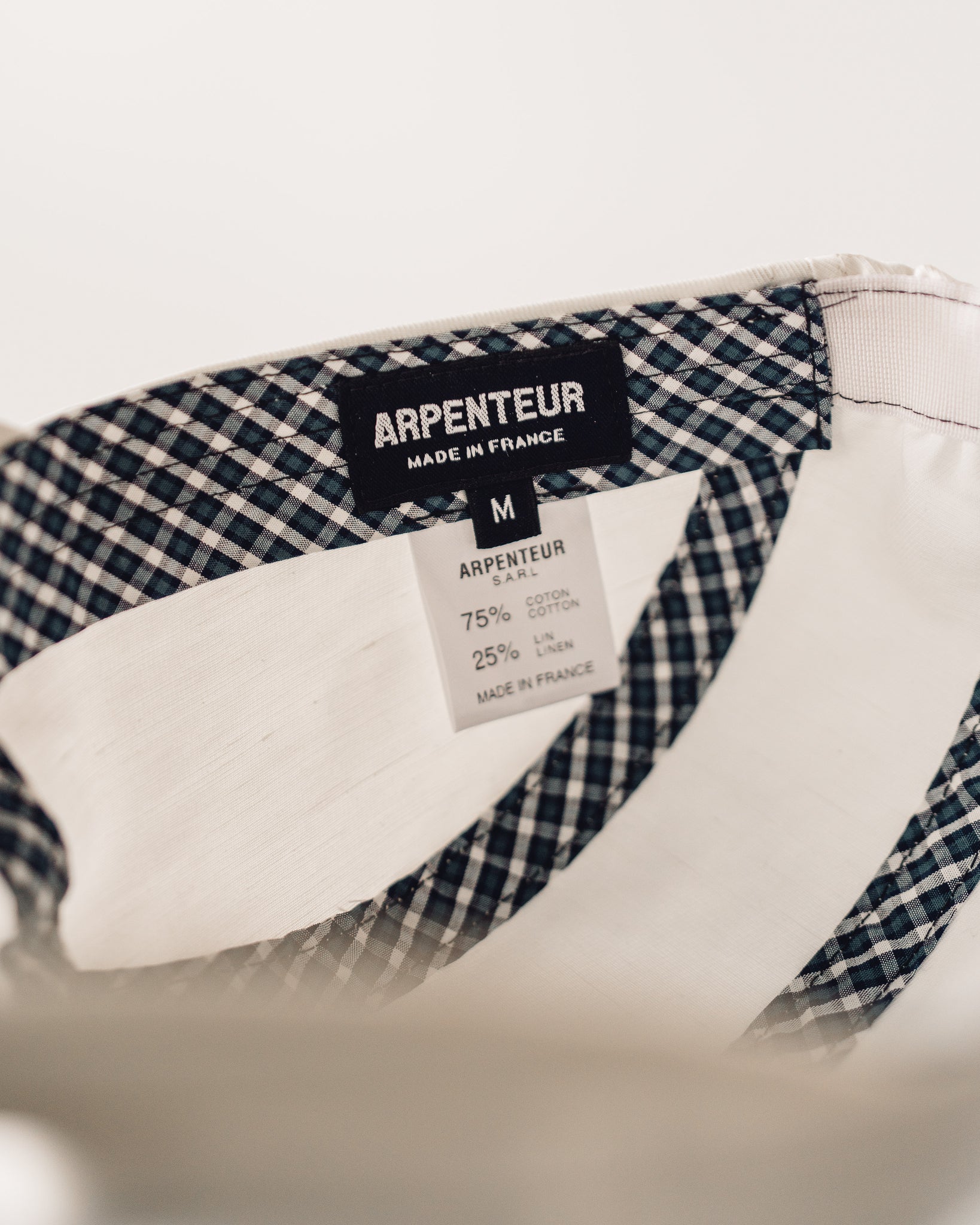 Arpenteur Cotton/Linen Marina Cap, White