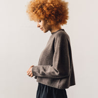 7115 Relaxed Mockneck Sweater, Umber