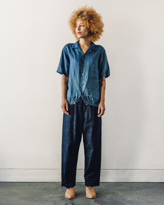 Kapital French Cloth Linen Shirt, Indigo