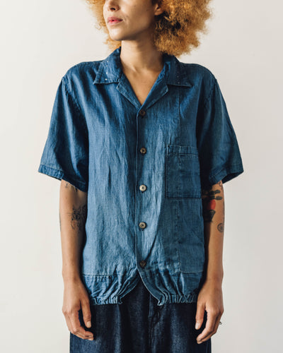 Kapital French Cloth Linen Shirt, Indigo