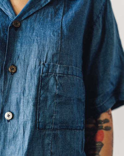 Kapital French Cloth Linen Shirt, Indigo