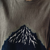 Kapital Climber Embroidery Tee, Indigo/Khaki