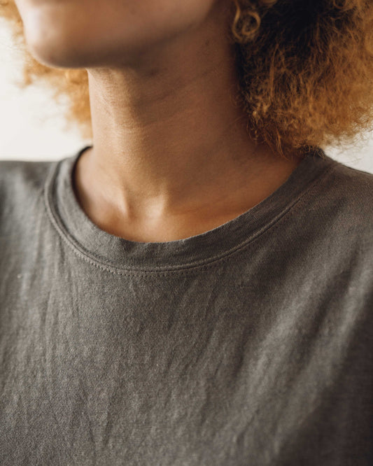 Kapital Climber Embroidery Tee, Indigo/Khaki