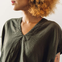 Atelier Delphine Celeste Top, Hunter Green