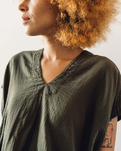 Atelier Delphine Celeste Top, Hunter Green