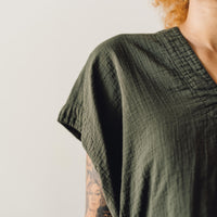 Atelier Delphine Celeste Top, Hunter Green