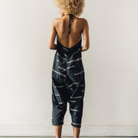 Uzi Halter Jumpsuit, Broken Stripe