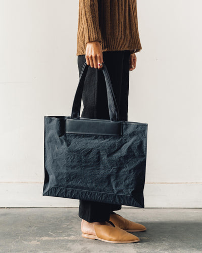 Postalco Flat Tote, Dark Blue