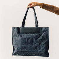 Postalco Flat Tote, Dark Blue