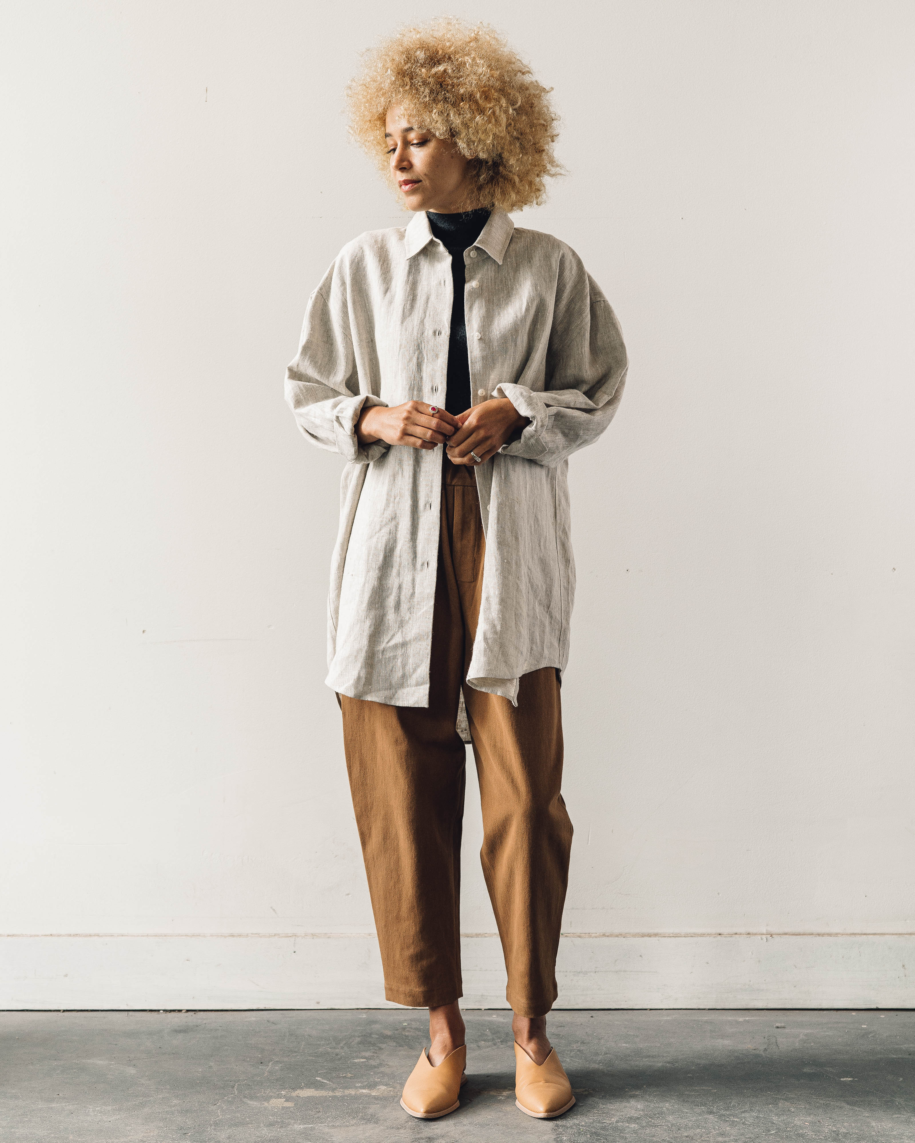 CORDERA / リネンシャツ Cordera Natural Linen Shirt – Glasswing