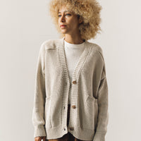 Cordera Saddle Cardigan, Silver Green