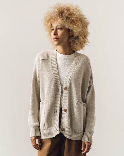 Cordera Saddle Cardigan, Silver Green