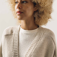Cordera Saddle Cardigan, Silver Green