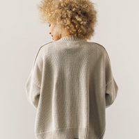 Cordera Saddle Cardigan, Silver Green
