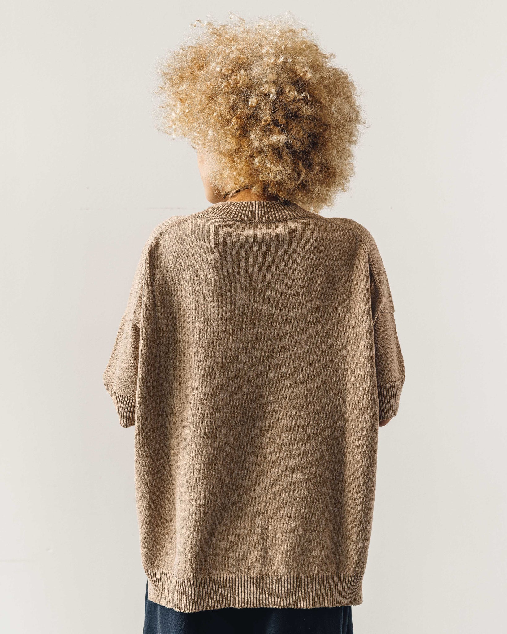 Cordera Cotton Sweater, Camel