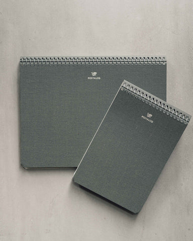Postalco Notebooks, Charcoal Gray