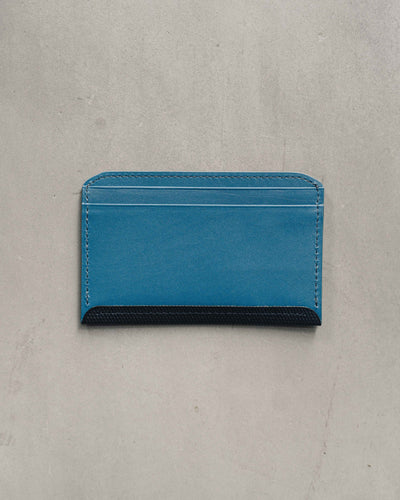 Postalco Crossgrain Leather Flat Wallet, Cobalt Blue