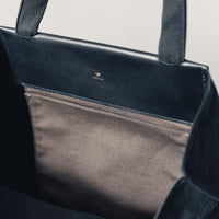 Postalco Flat Tote, Dark Blue