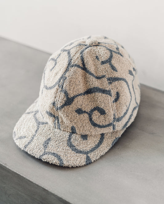 Kapital Irago Pile Arabesque Pattern Baseball Cap, Natural