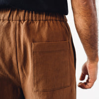 7115 Unisex Elastic Pull-Up Trouser, Cinnamon
