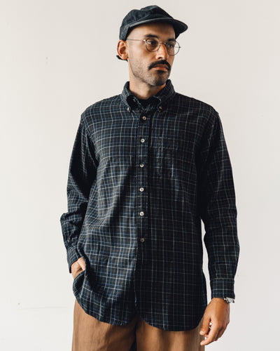 Engineered Garments 19th Century BD Shirt, Black Tattersall