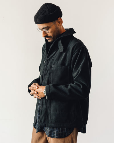 Engineered Garments Shawl Collar Cover Jacket, Black