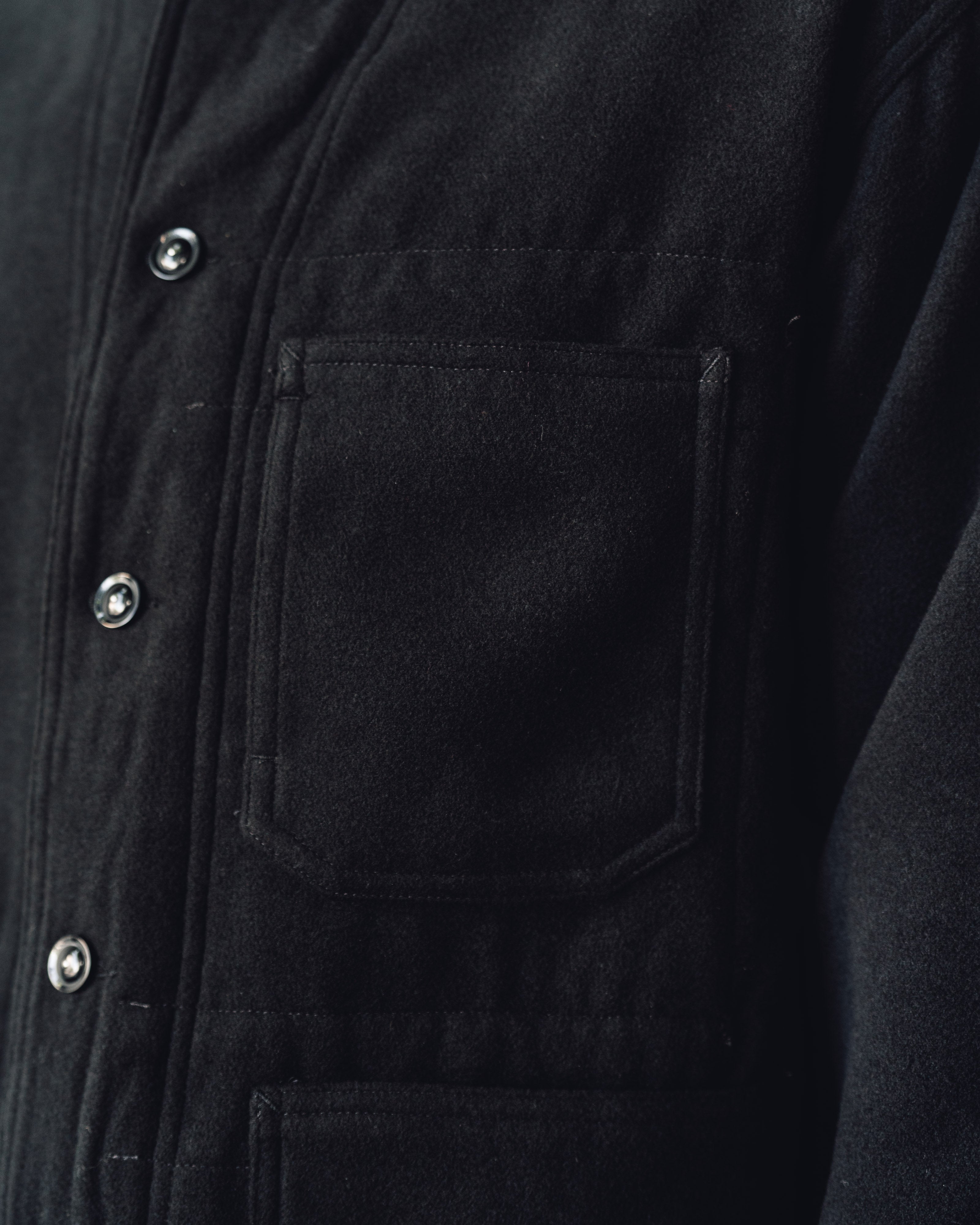 Shawl Collar Jacket - Olive Cotton Ripstop | Nepenthes New York