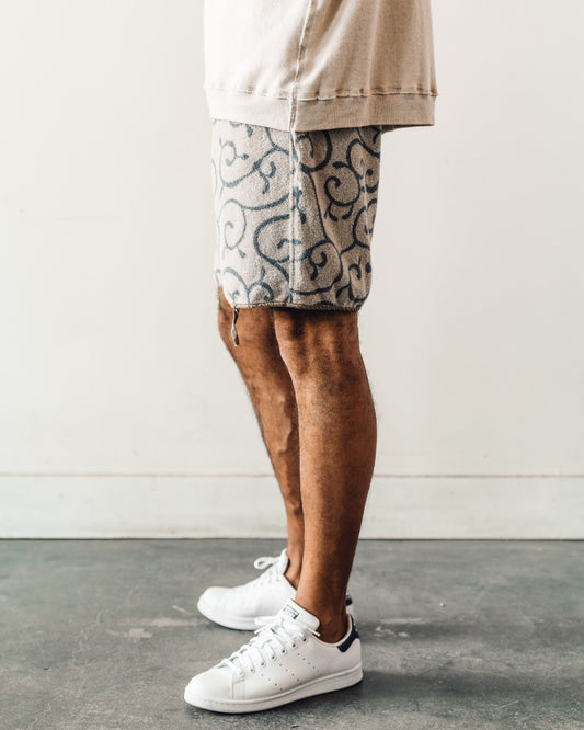 Kapital Unisex Irago Pile Cotton Karakusa Shorts