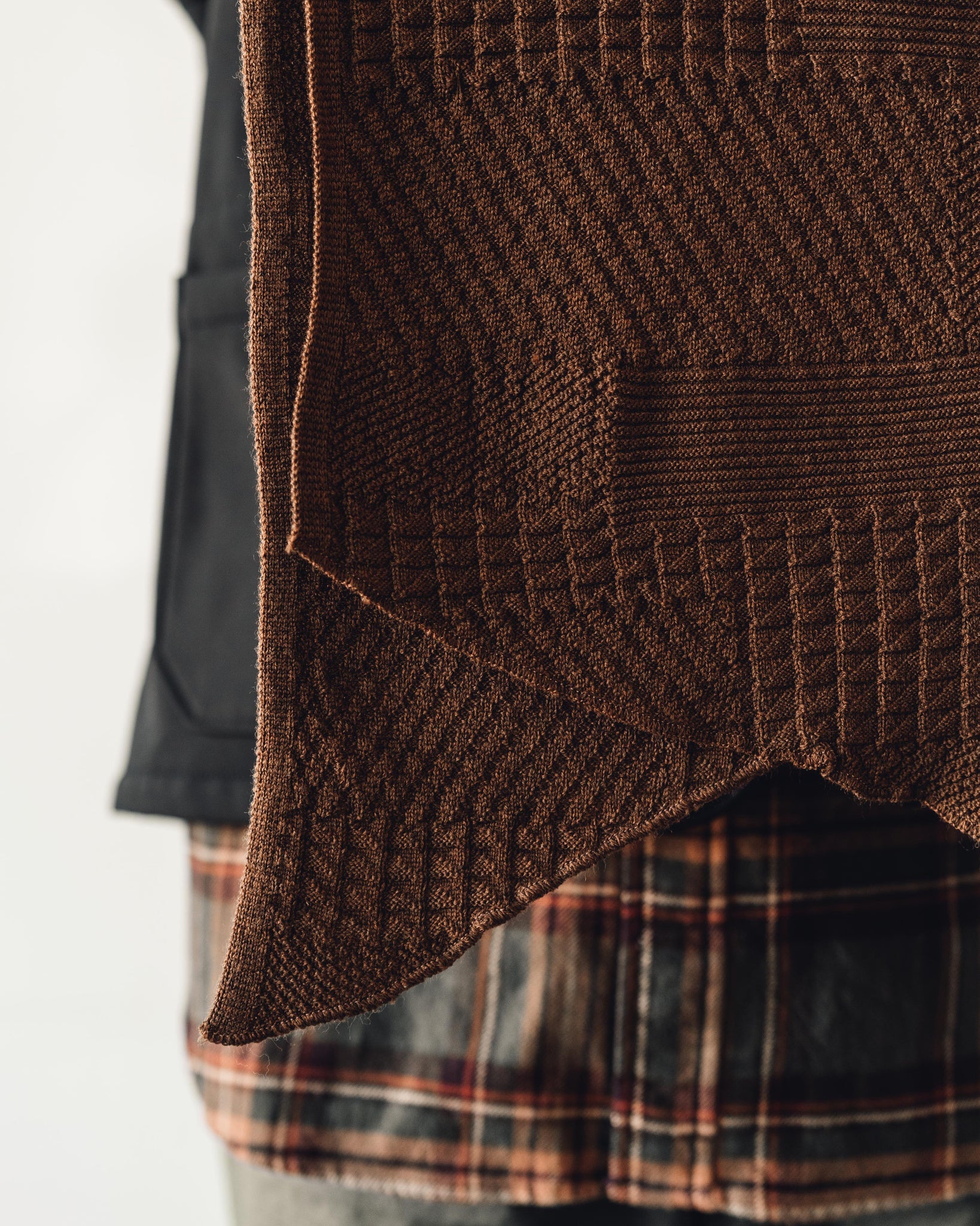 Engineered Garments Knit Scarf, Brown