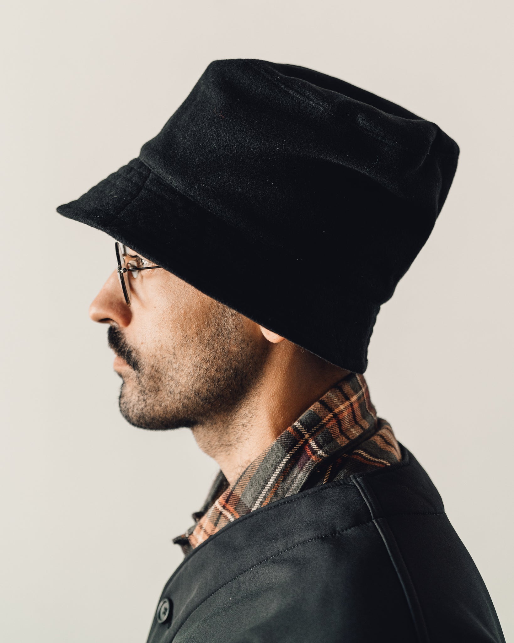 Engineered Garments Bucket Hat, Black | Glasswing