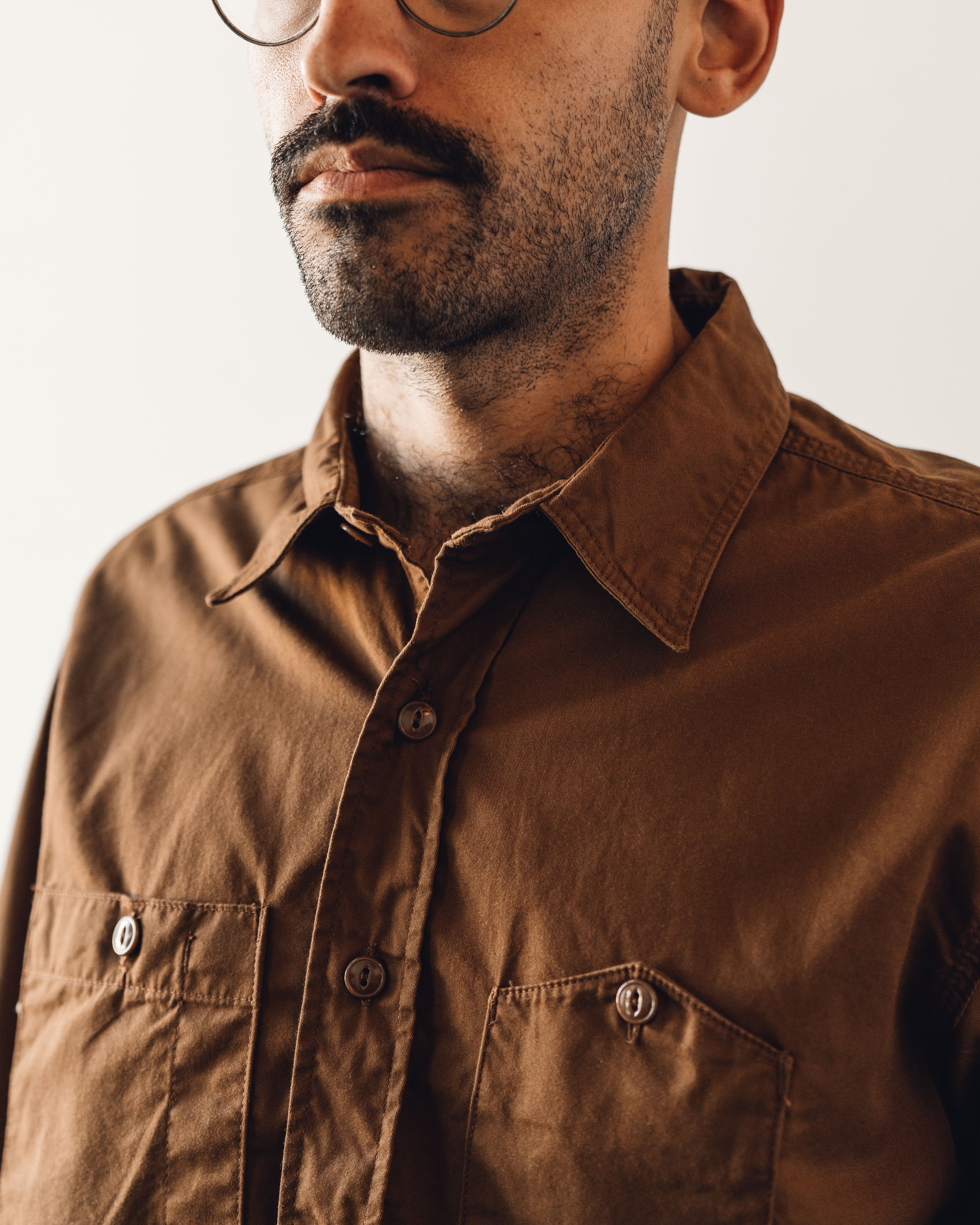 Engineered Garments Work Shirt, Brown – Glasswing
