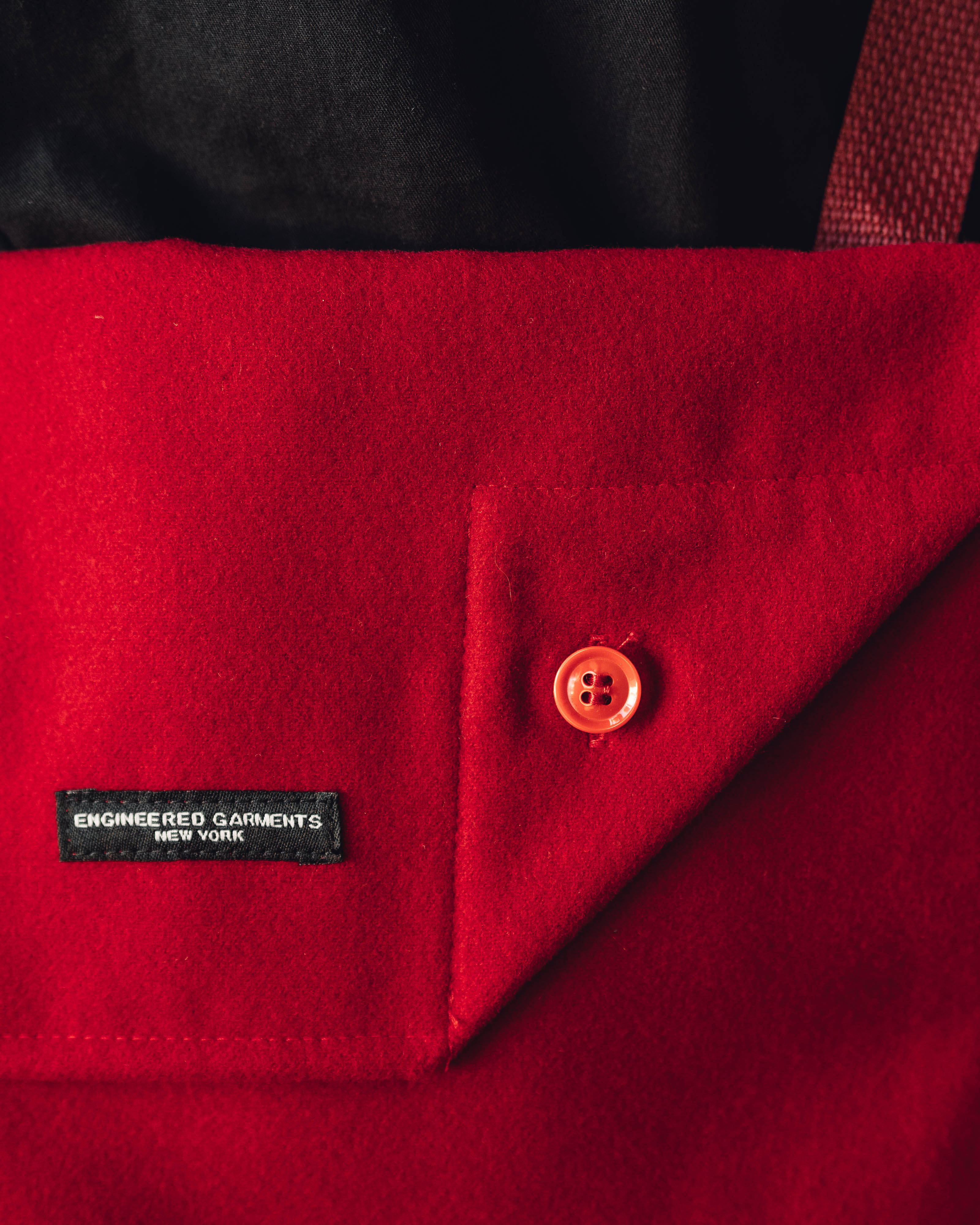 Engineered Garments Shoulder Pouch, Red – Glasswing Engineered Garments Shoulder Pouch, Red – Glasswing