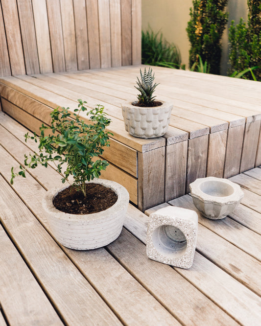 Concrete Planter Workshop, Stone and Water